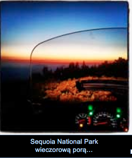 Sequoia National Park wieczorową porą…
