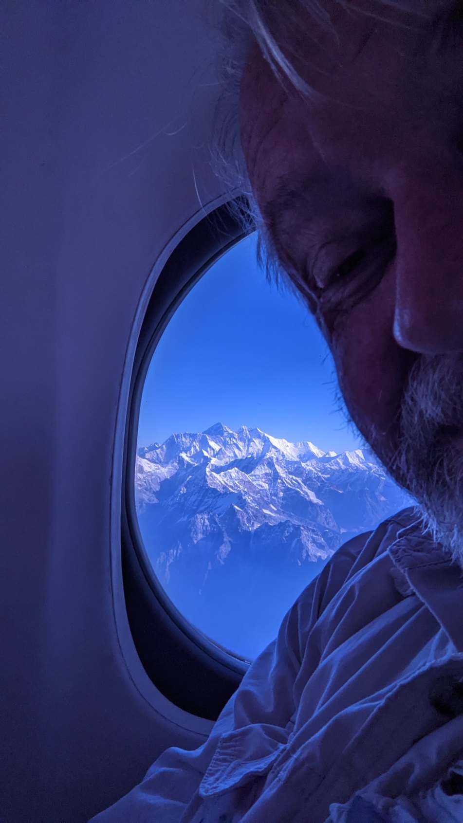 Everest dokładnie za oknem