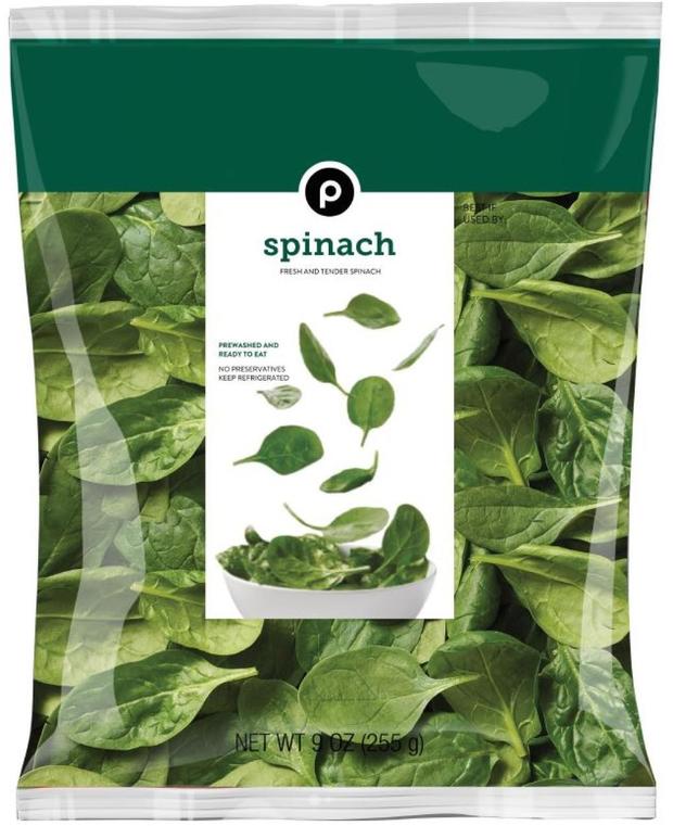 Image of a recalled Publix Spinach package.U.S. FOOD AND DRUG ADMINISTRATION