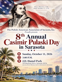 Sarasota uczci K. Pułaskiego